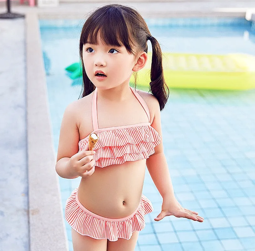 1-8 Years Children Swimwear Bikini Set