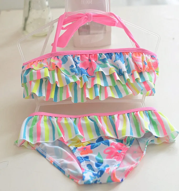 1-8 Years Children Swimwear Bikini Set
