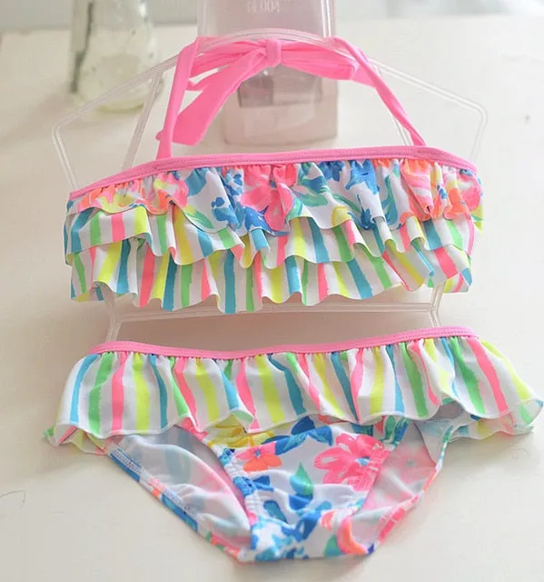 1-8 Years Children Swimwear Bikini Set