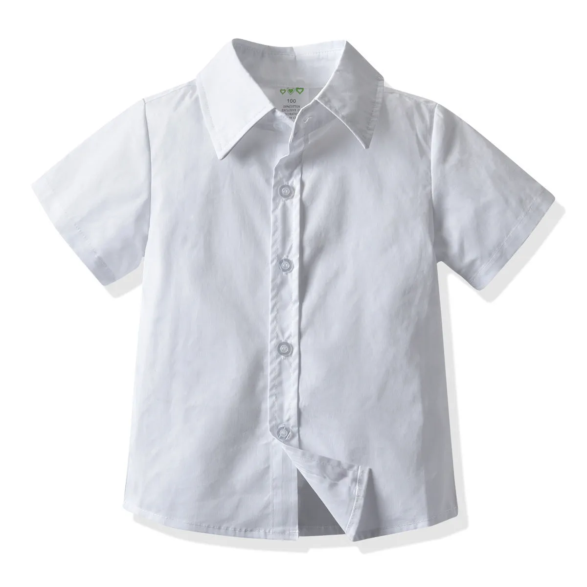 2 Pieces Set Baby Kid Boys Birthday Party Bow Shirts And Solid Color Jumpsuits Wholesale 211109503