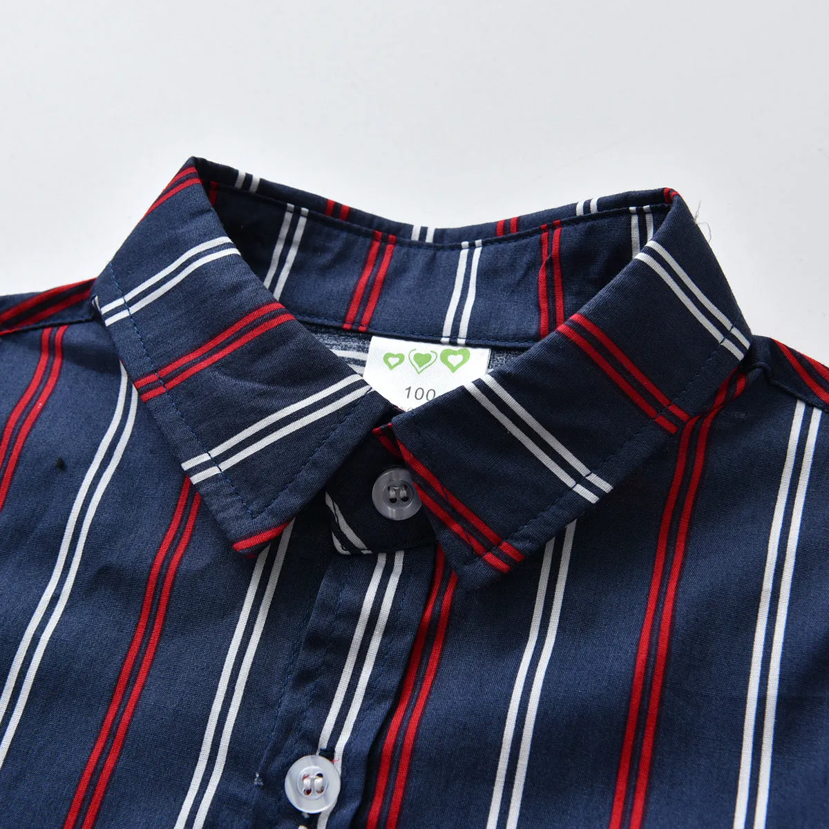 2 Pieces Set Baby Kid Boys Dressy Striped Bow Shirts And Suits Trousers Wholesale 211109332