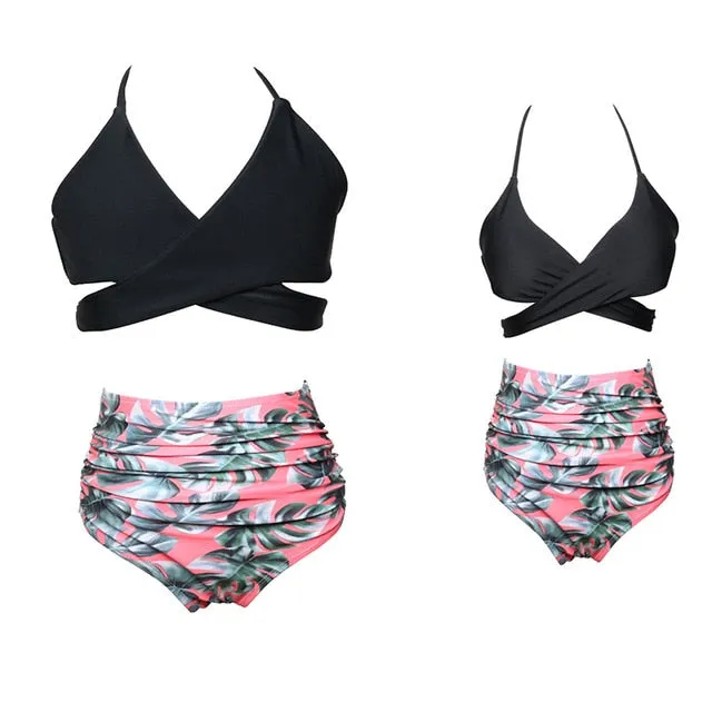 2019 Swimwear Family Mother-Girl One Piece Monokini