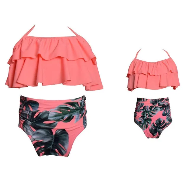 2019 Swimwear Family Mother-Girl One Piece Monokini