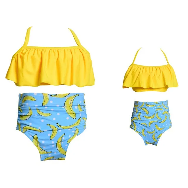 2019 Swimwear Family Mother-Girl One Piece Monokini