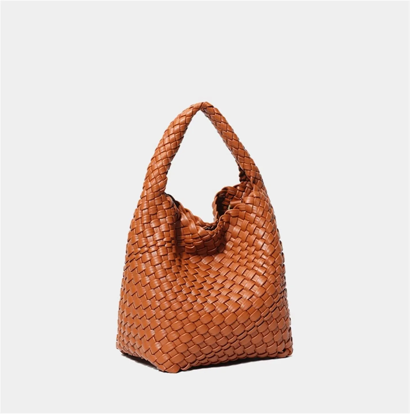 2024 Hand-woven Bag Portable Bucket Bag For Women Large Capacity Versatile Crossbody Commuter Bag(A)