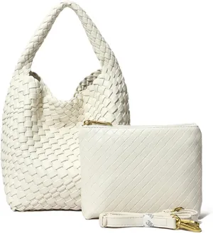 2024 Hand-woven Bag Portable Bucket Bag For Women Large Capacity Versatile Crossbody Commuter Bag(A)