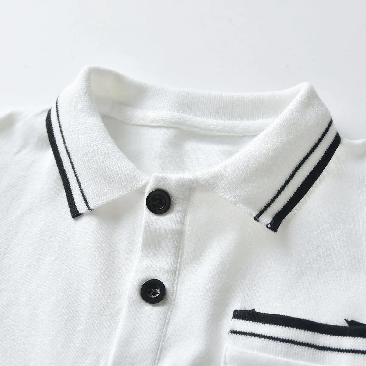 3 Pieces Set Baby Kid Boys Birthday Party Striped Bow Polo Shirts Solid Color Vests Waistcoats And Pants Wholesale 211109169