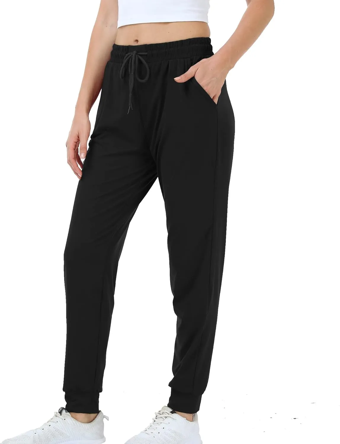 4 Pack Women's Lightweight Sweatpants with Pockets for Running Yoga Workout