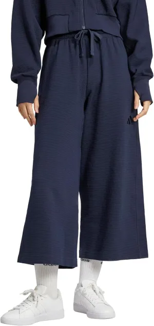 adidas Women's All Szn Ribbed 7/8 Length Wide Leg Pants