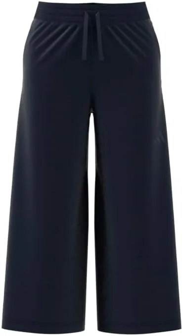 adidas Women's All Szn Ribbed 7/8 Length Wide Leg Pants