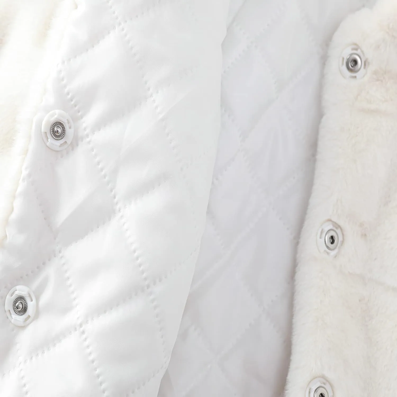 Aivtalk Toddler Girls Winter Fur Coat Cute Thick Jacket Warm Fuzzy Outerwear