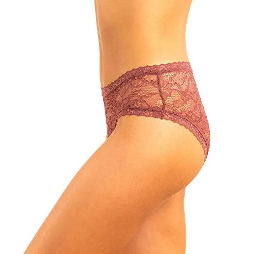 Alyce Ives Intimates 12 Pack Womens Lace Bikini Assorted Colors
