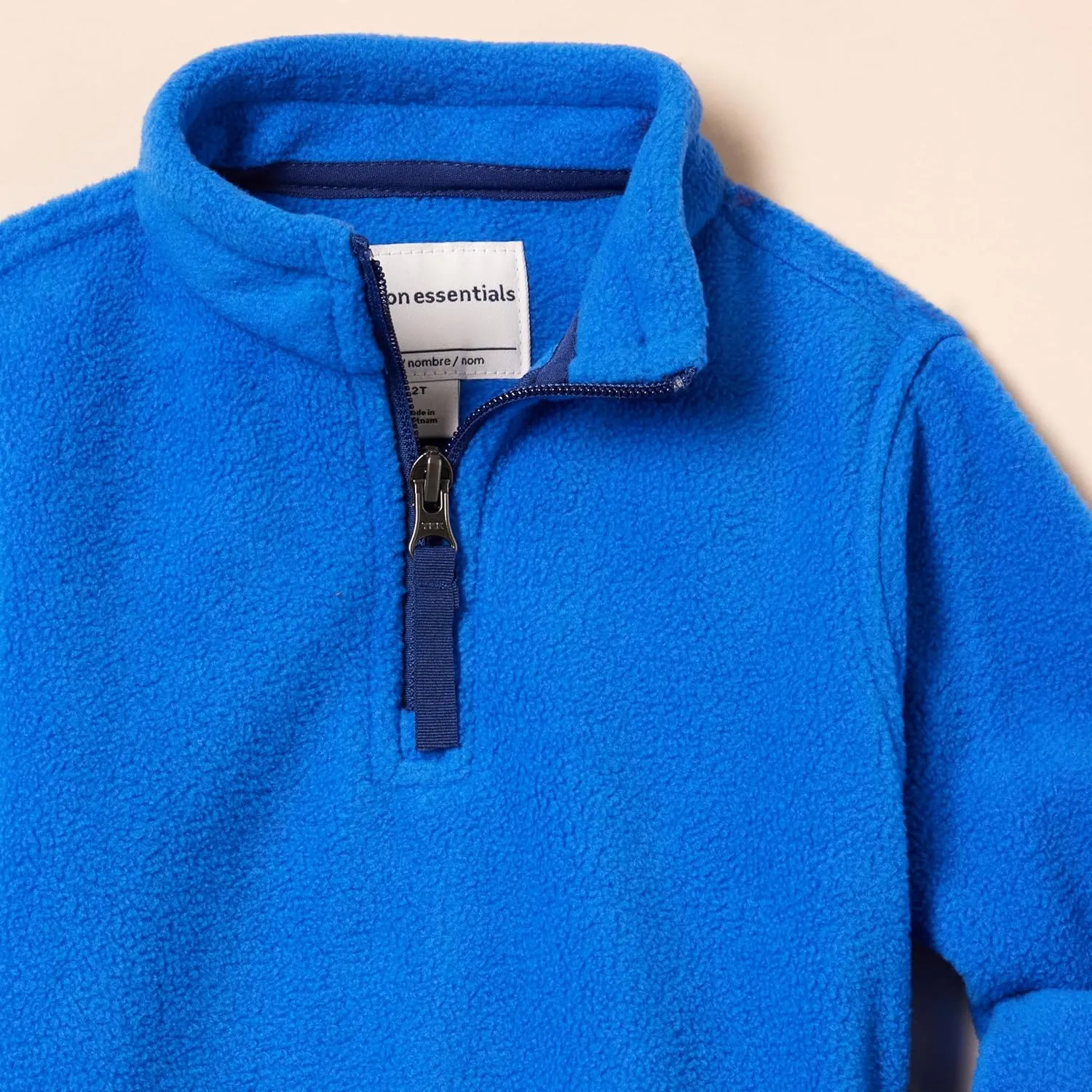 Amazon Essentials Boys and Toddlers' Polar Fleece Quarter-Zip Pullover Jacket