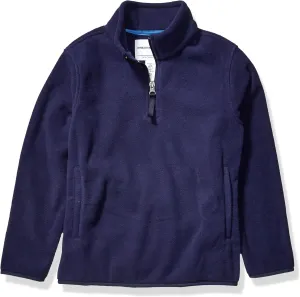 Amazon Essentials Boys and Toddlers' Polar Fleece Quarter-Zip Pullover Jacket