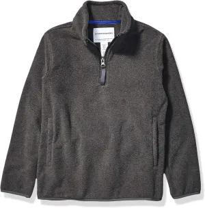 Amazon Essentials Boys and Toddlers' Polar Fleece Quarter-Zip Pullover Jacket