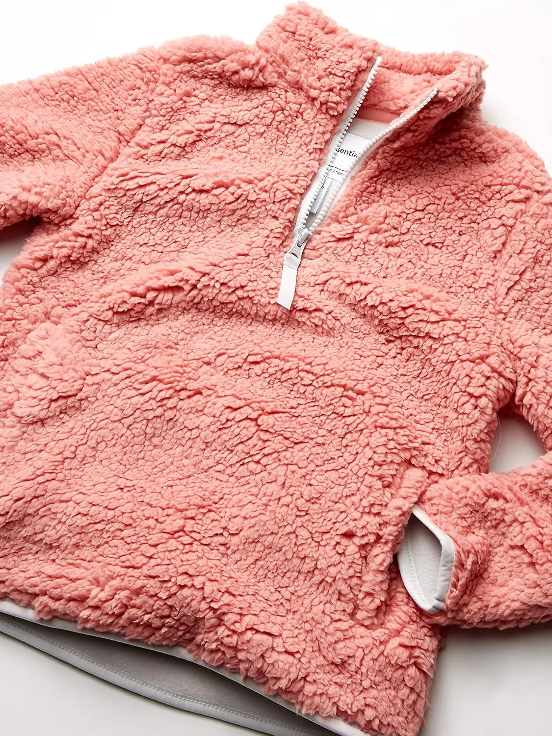 Amazon Essentials Girls and Toddlers' Sherpa Fleece Quarter-Zip Jacket