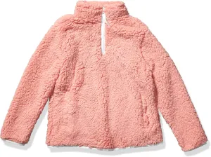 Amazon Essentials Girls and Toddlers' Sherpa Fleece Quarter-Zip Jacket