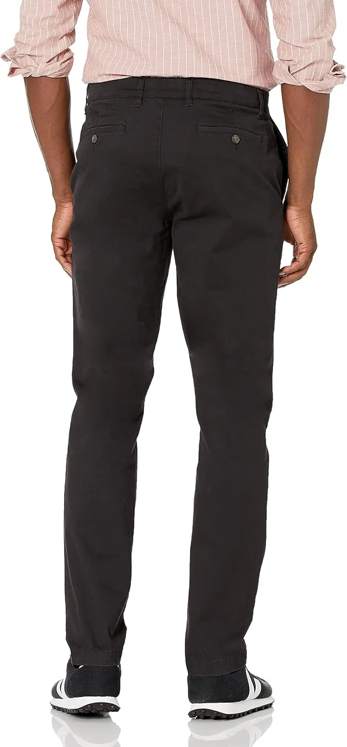 Amazon Essentials Men's Athletic-Fit Washed Comfort Stretch Chino Pant (Previously Goodthreads)