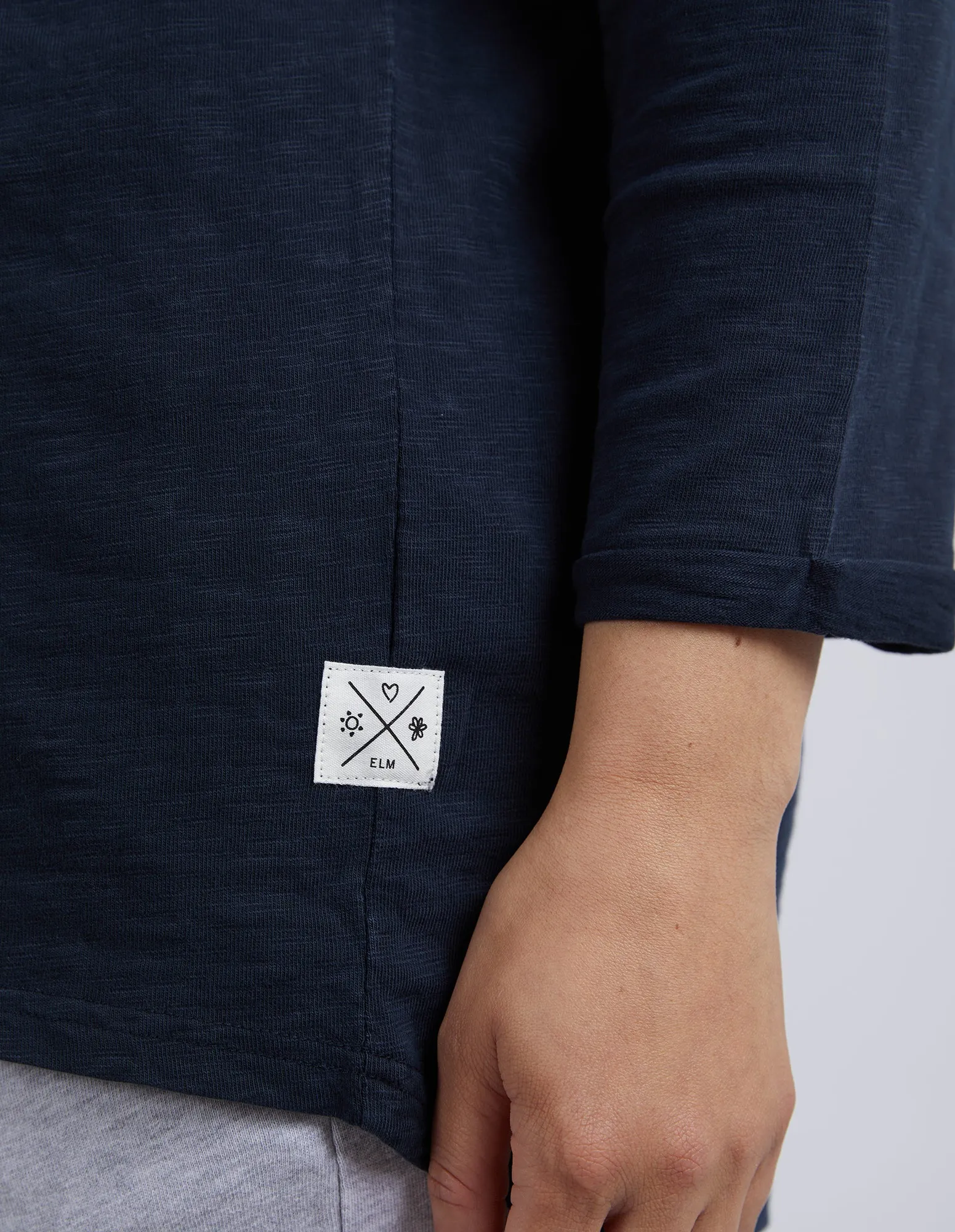 Annie 3/4 Sleeve Navy