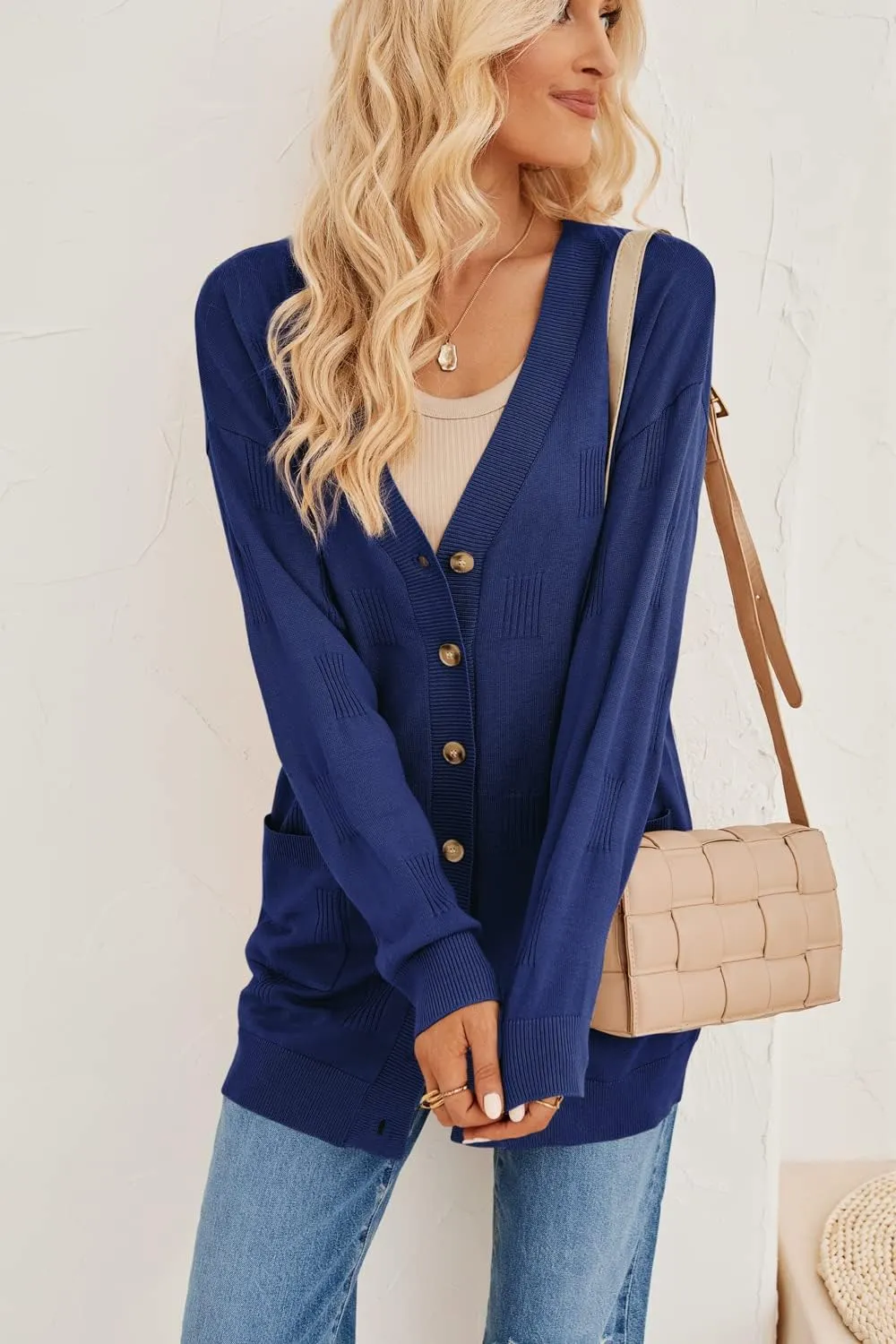 Arach&Cloz Women's Lightweight Cardigan Sweater Fashion Long Sleeve Summer Casual Outfits with Pocket Cozy Clouds