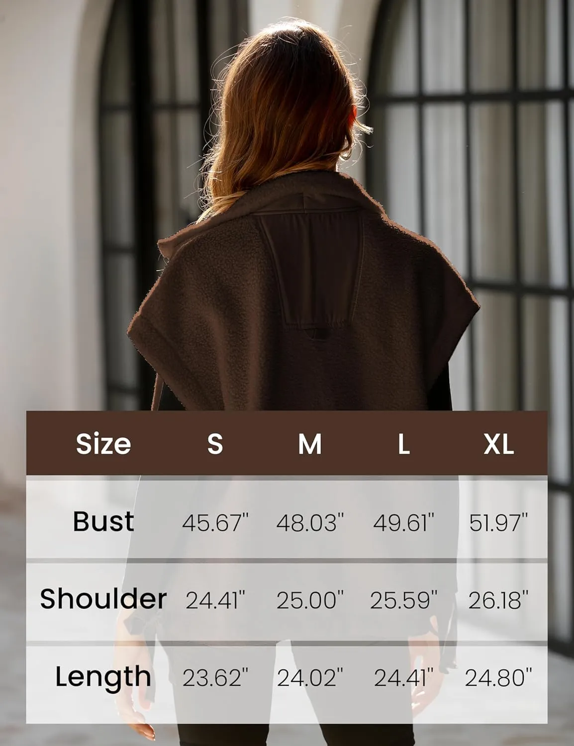 Athlisan Womens Fleece Vest Casual Sleeveless Button Down Sherpa Jacket Outerwear with Pockets