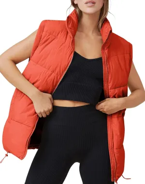AUTOMET Puffer Vest Women Sleeveless Zip Up Outerwear Warm Puffer Lightweight Down with Pocket Fall Winter Jackets Coats 2025