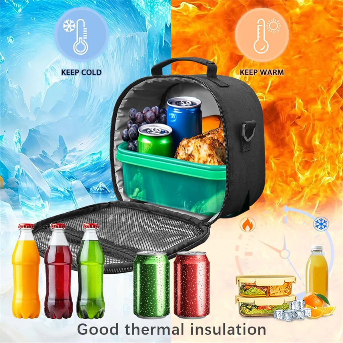 Axolotl Backpacks for Girls 3 Piece Blue Rose Insulated Lunch Bag for Kids Hot Food Lightweight Versatile Bookbag for Teen Girls Travel Back Packs with Dual Zipper