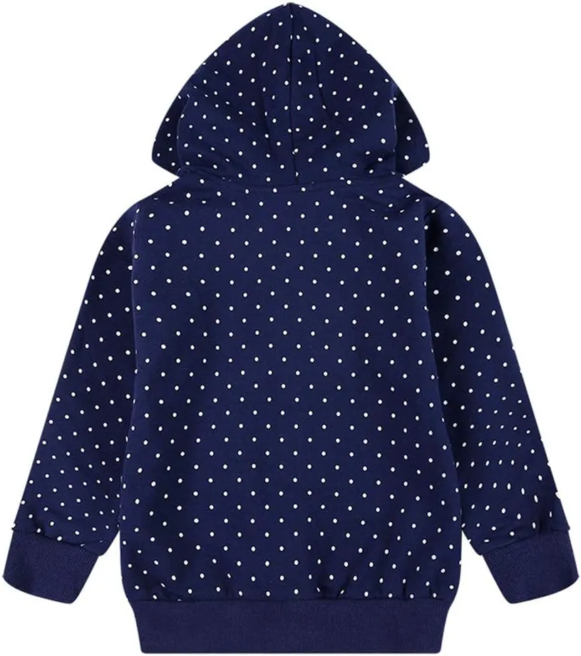 Baby Girl Zip-up Jacket Rainbow Unicorn Cotton Hoodie Sweatshirt Toddler Fall Coat Kids Winter Outfits Outerwear 2t-7t