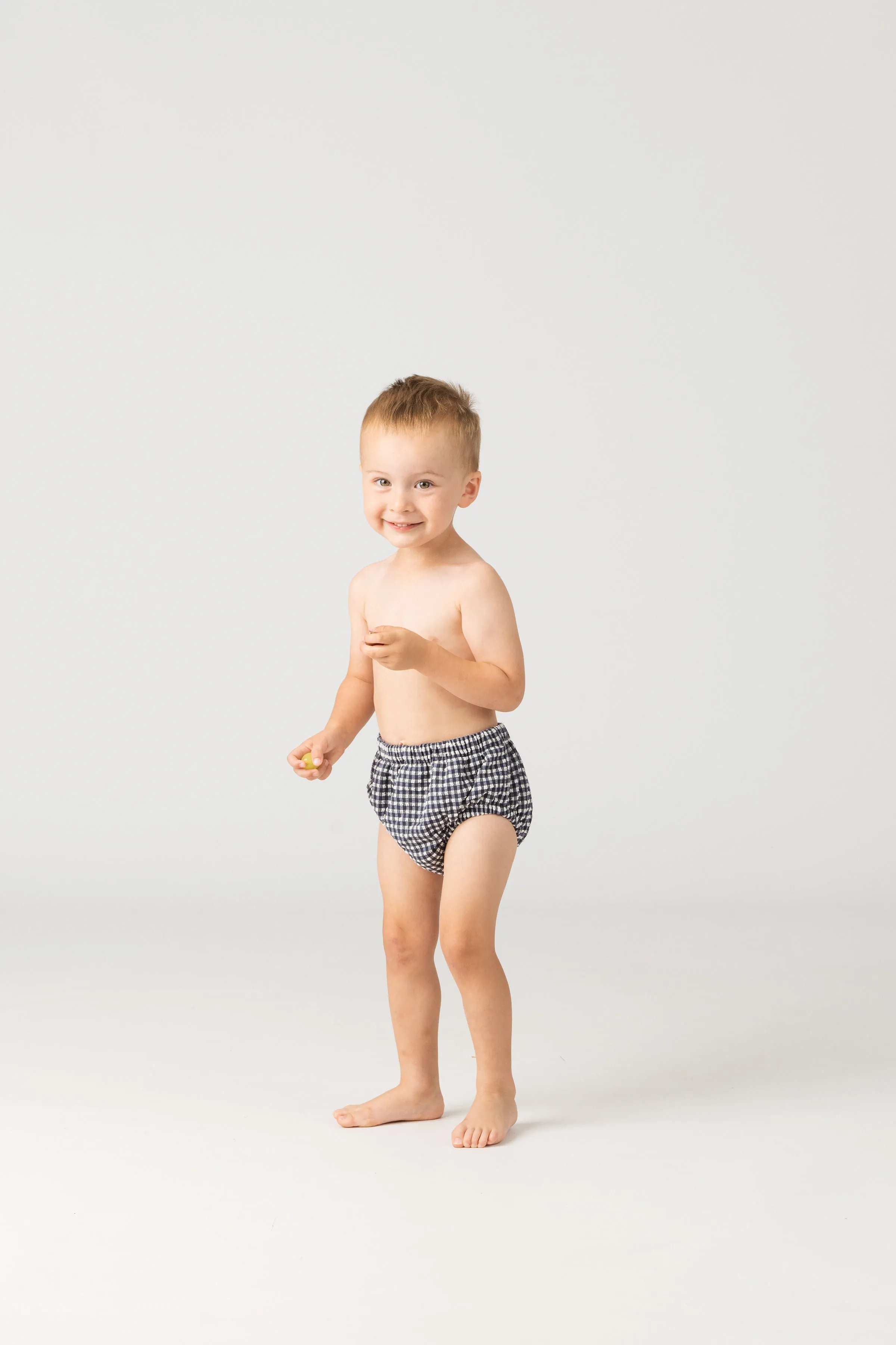 Baby Swim Nappy in Sapphire Gingham
