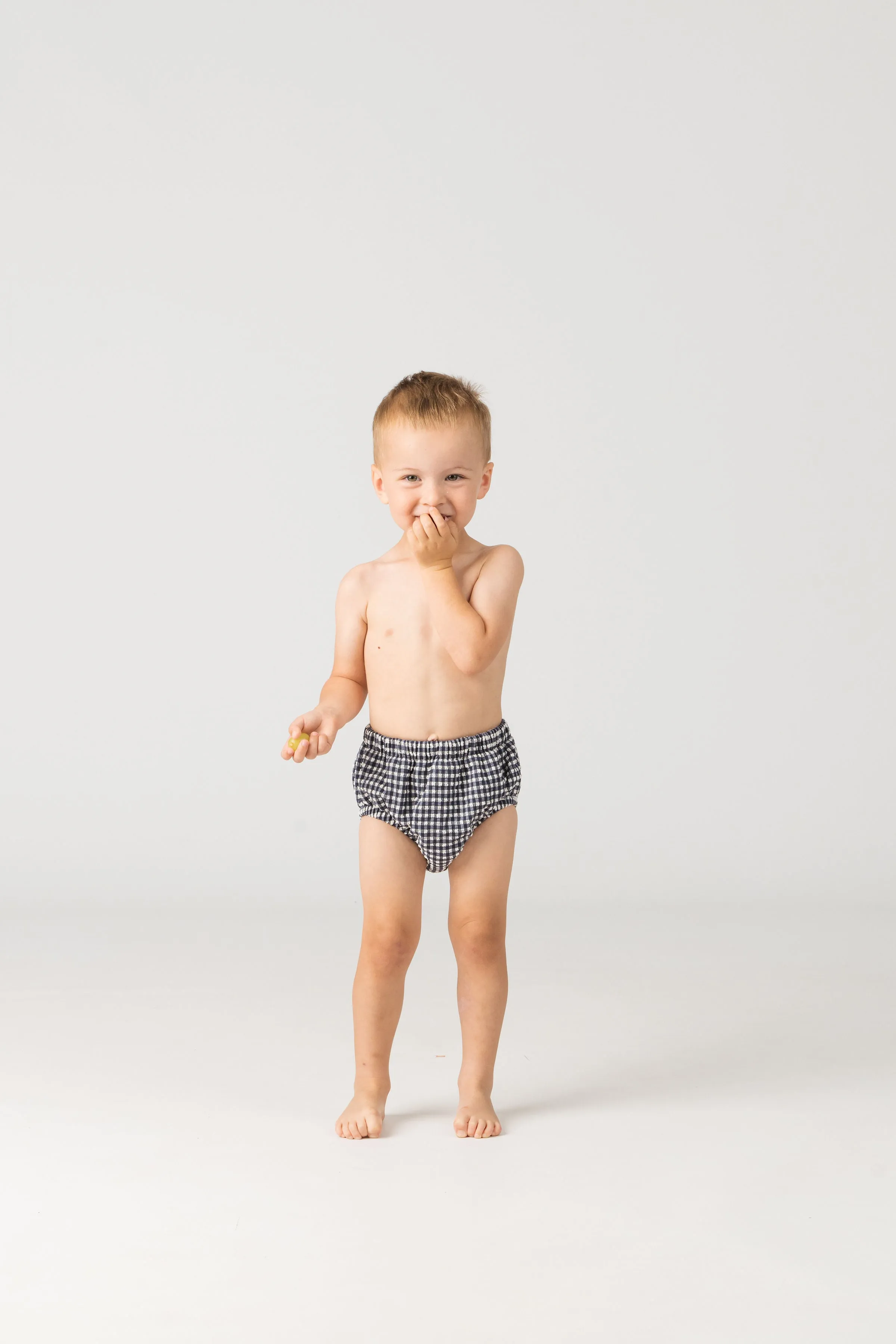 Baby Swim Nappy in Sapphire Gingham
