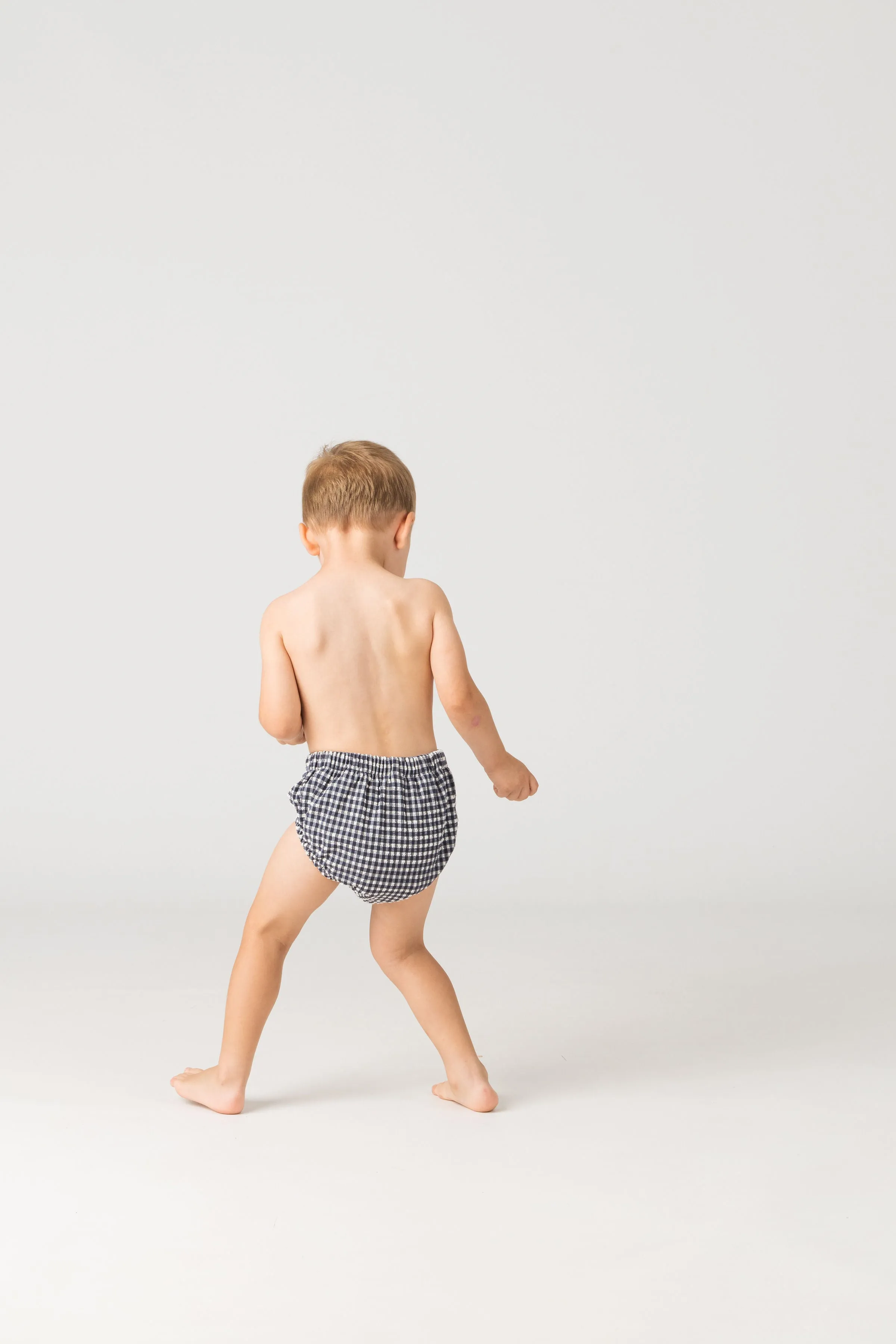 Baby Swim Nappy in Sapphire Gingham