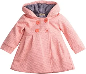 Baby Toddler Girls Fall Winter Trench Coat Wind Hooded Jacket Kids Outerwear