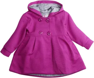 Baby Toddler Girls Fall Winter Trench Coat Wind Hooded Jacket Kids Outerwear