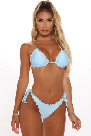 Beach Daydream 2 Piece Ruffle Bikini - Blue