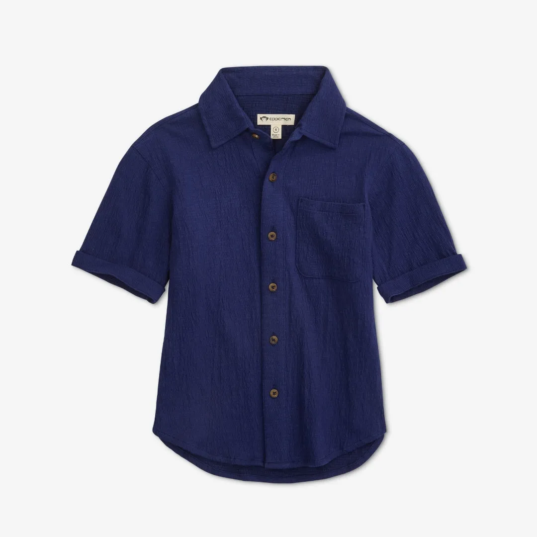 Beach Shirt | Navy Blue
