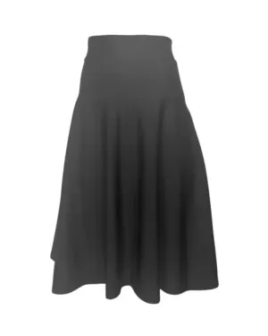 Bella Black 25" Swim Skirt with Attached Shorts