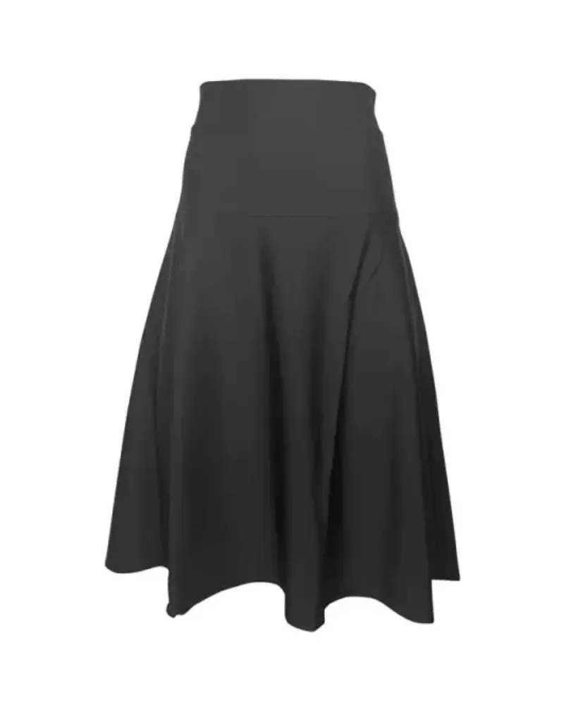 Bella Black 25" Swim Skirt with Attached Shorts