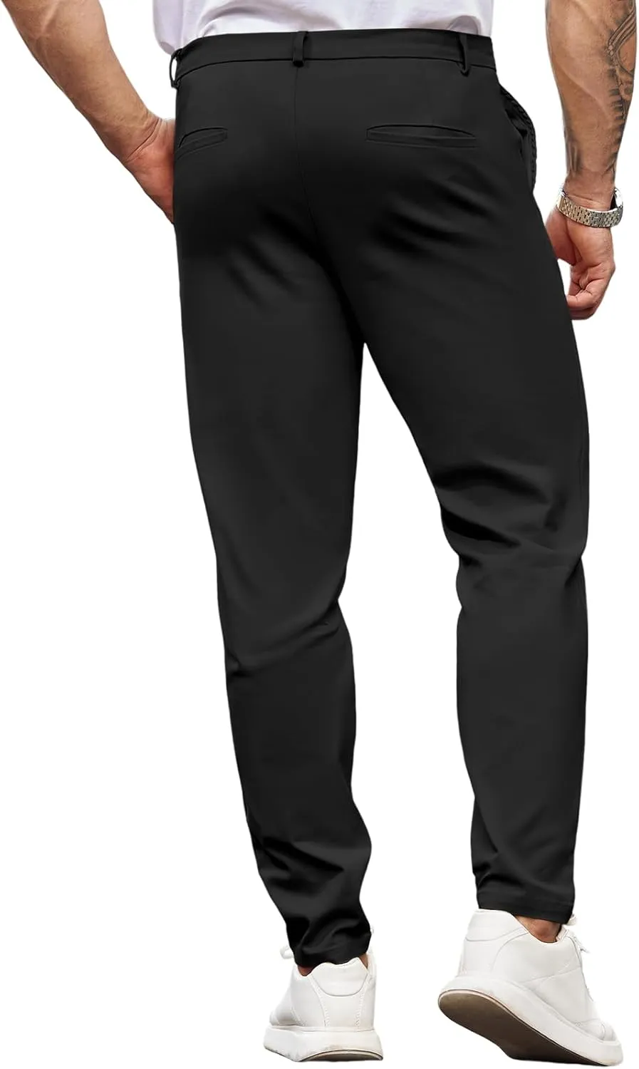 Beotyshow Men's Dress Pants Slim Fit Casual Trendy 2025 Formal Skinny Athletic Stretch Business Pant
