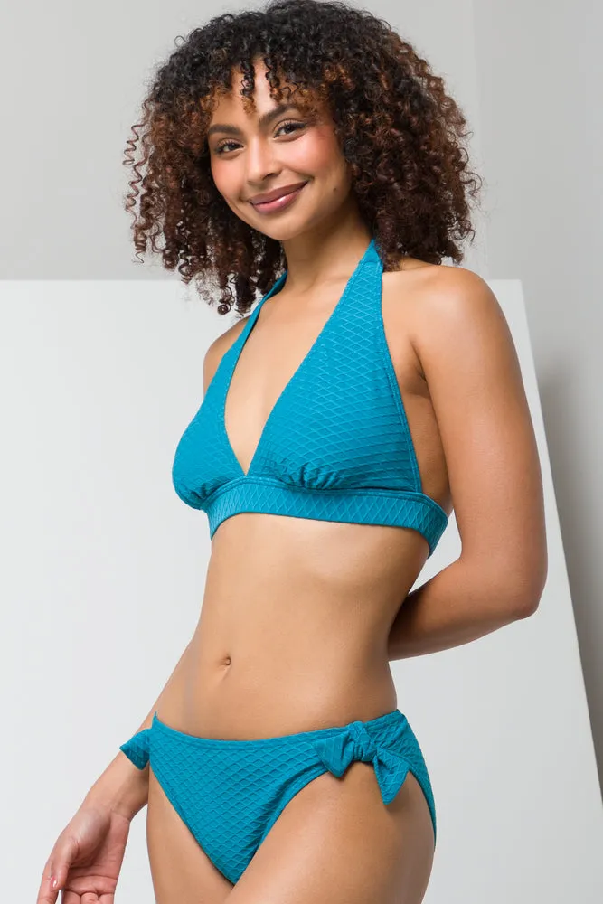 Bikini Bottom With Tie Teal