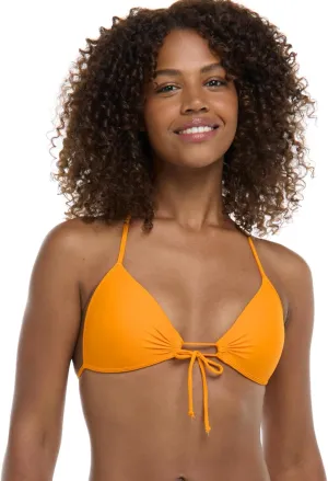 Body Glove Smoothies Baby Love Solid Molded Cup Triangle Push Up Bikini Top Swimsuit