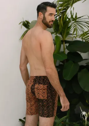 Breakers Elastic Waist Men's Short - Tiger Switch Print