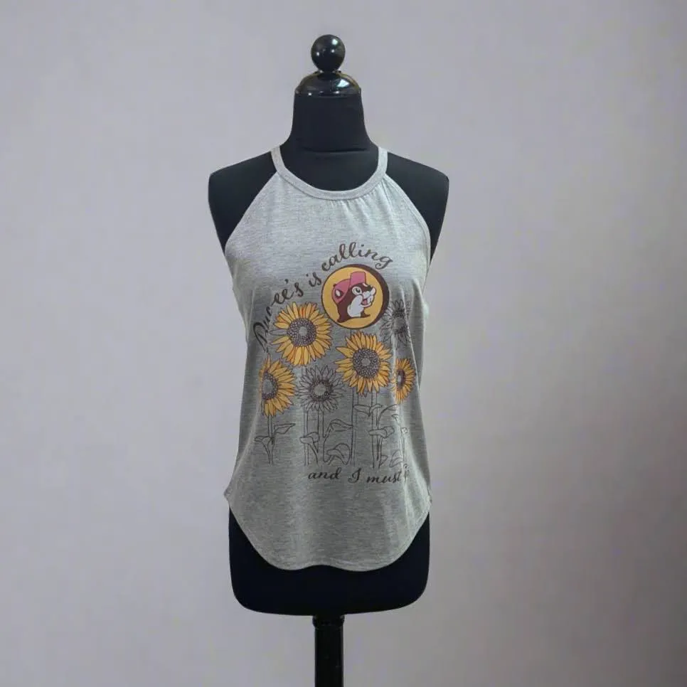 Buc-ee's Gray Rocker Tank