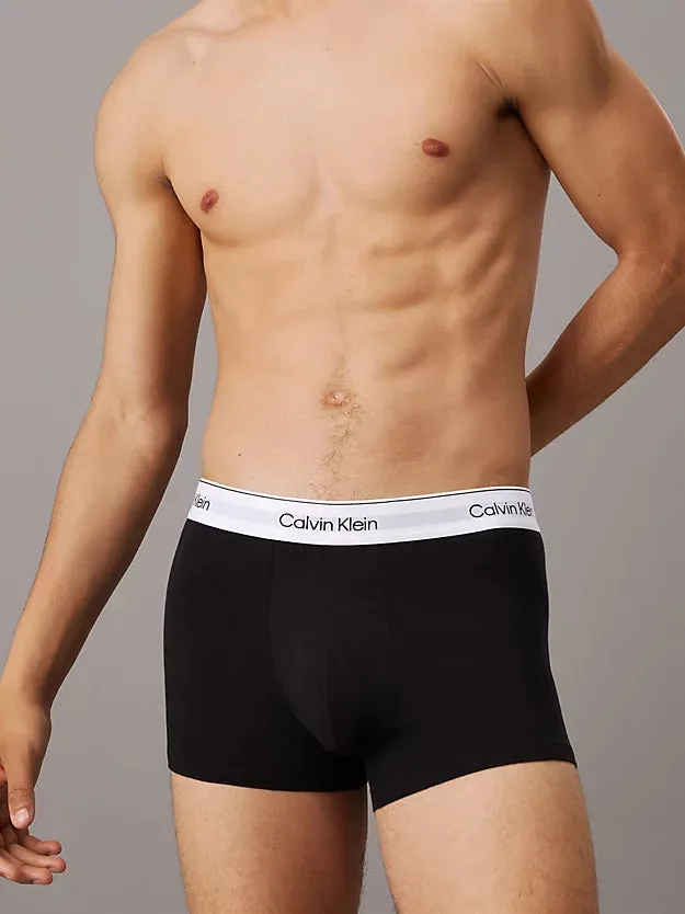 Calvin Klein 3 Pack Men's Modern Cotton Trunks - Black