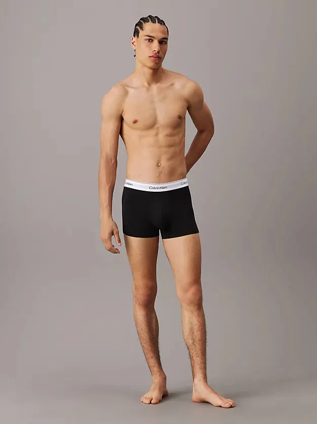 Calvin Klein 3 Pack Men's Modern Cotton Trunks - Black
