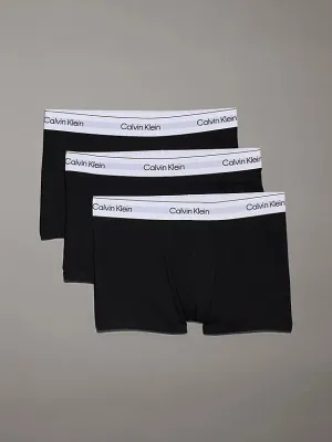 Calvin Klein 3 Pack Men's Modern Cotton Trunks - Black