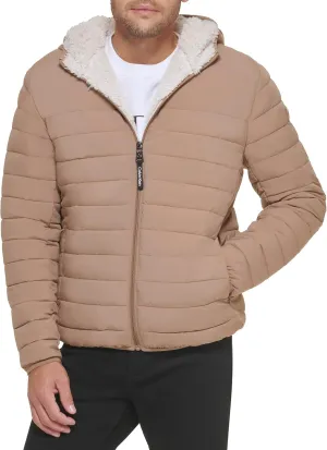 Calvin Klein Men's Mid-weight Sherpa Lined Puffer
