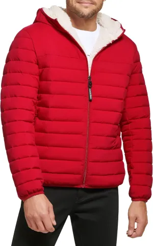 Calvin Klein Men's Mid-weight Sherpa Lined Puffer