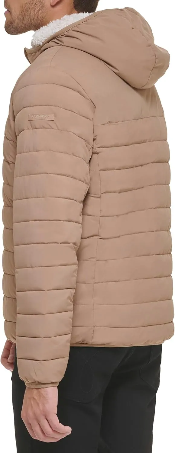 Calvin Klein Men's Mid-weight Sherpa Lined Puffer