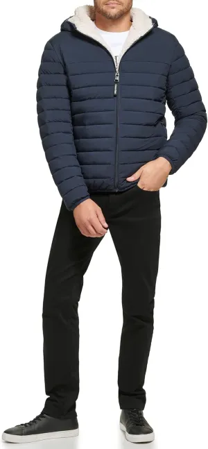 Calvin Klein Men's Mid-weight Sherpa Lined Puffer