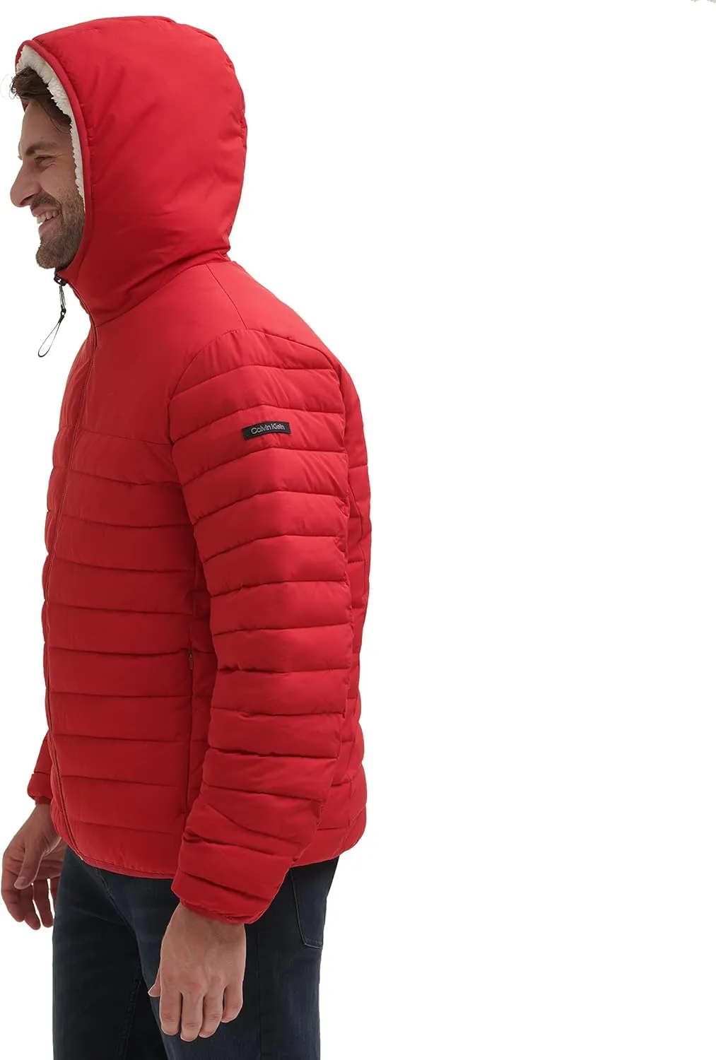 Calvin Klein Men's Mid-weight Sherpa Lined Puffer